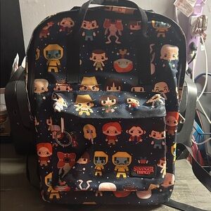 Loungefly Stranger Things Chibi Character Print Backpack